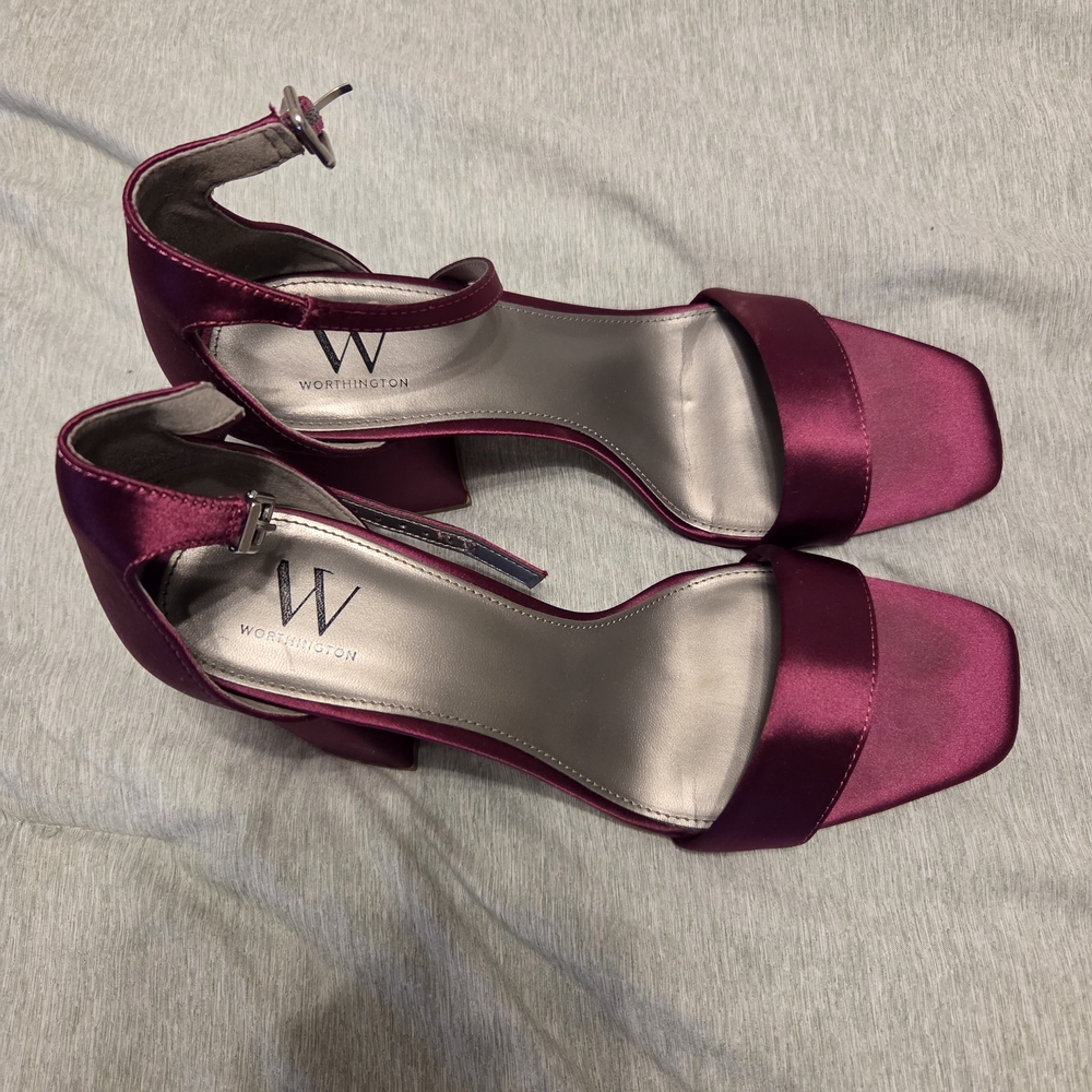 Worthington Women's Pink Satin Heels
